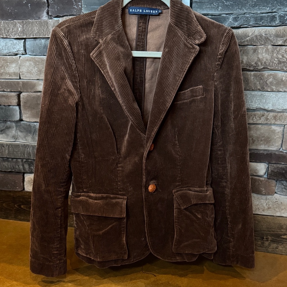 Ralph Lauren Chocolate Corduroy Blazer